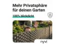 NYVI Sichtschutzstreifen Privafence 255x19 cm Beige HDPE 3D Optik Bild 5
