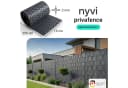 NYVI Sichtschutzstreifen Privafence Anthrazit Wetterfest 3D Optik Bild 2