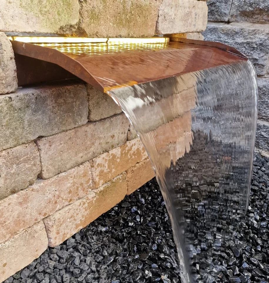 Jürgen Bocker Gartenambiente Wasserfall 60 cm Cortenstahl mit LED - Bild 4
