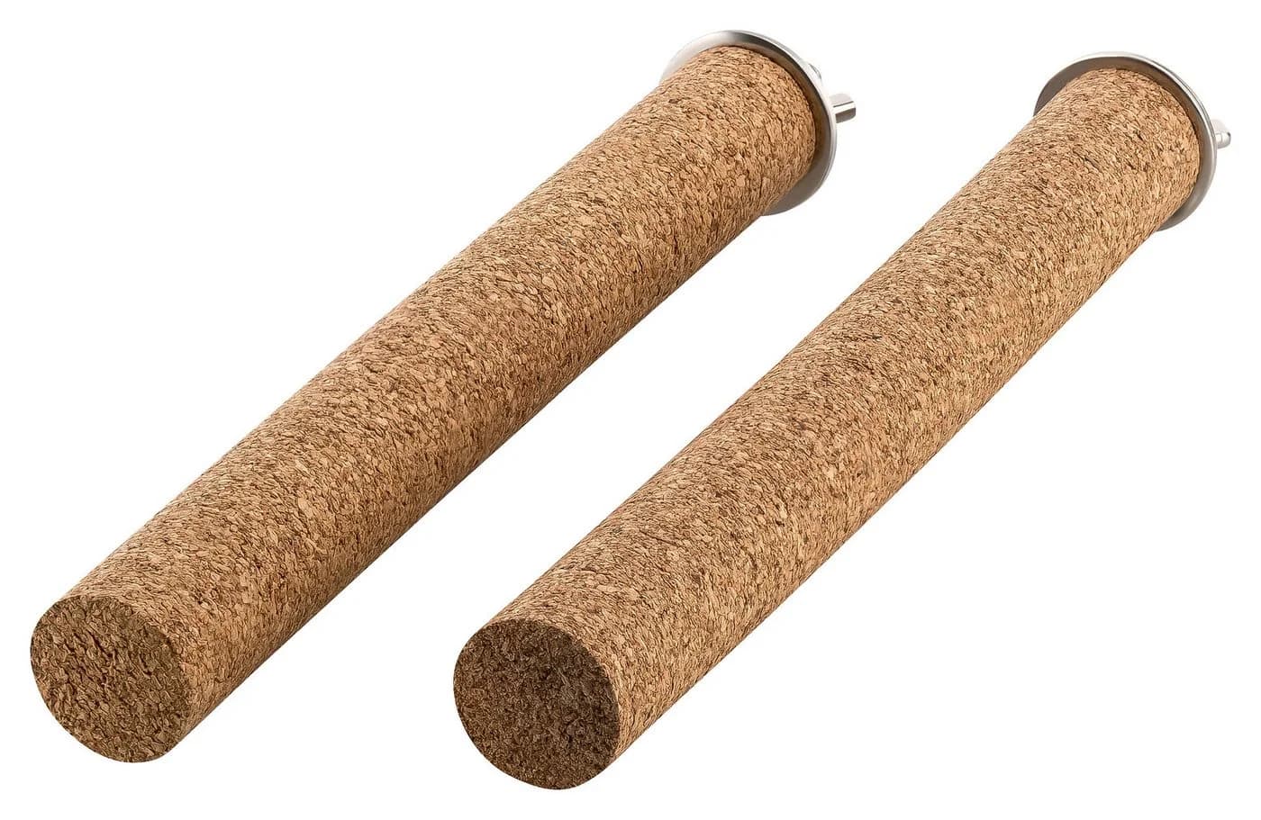 Kork-Deko.de Vogelspielplatz 2er-Pack Vogelsitzstangen aus Presskork, Zum Spielen und Knabbern - Bild 2