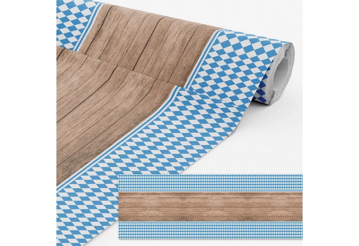 itenga Tischläufer Bayrisch Blau Weiß 24m - Bild 2