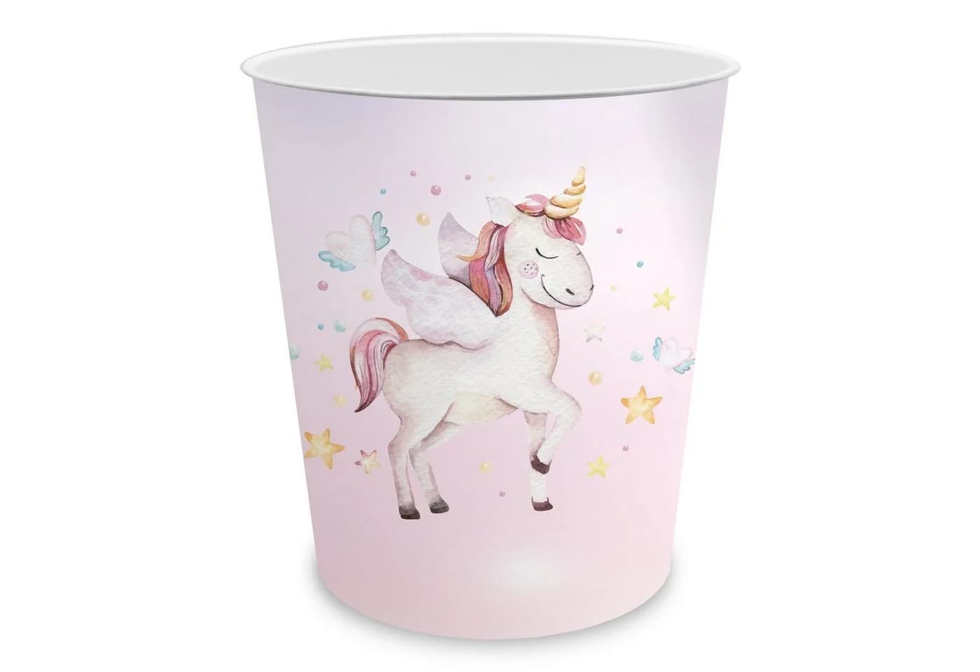 itenga Papierkorb Kinder Einhorn Motiv ca. 11 Liter Kunststoff - Bild 2