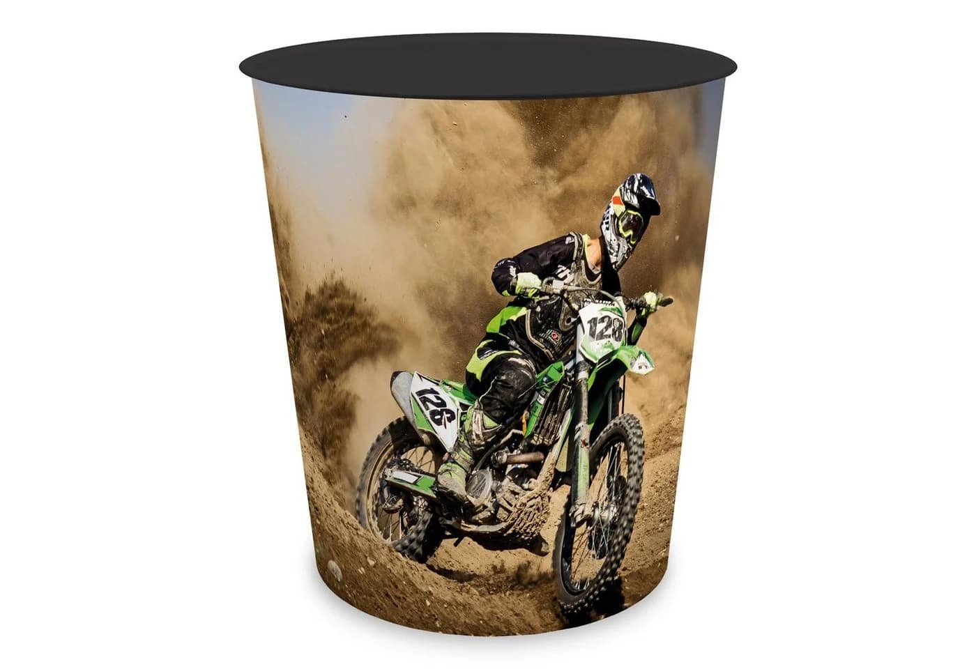 itenga Papierkorb Kinder Motocross Motiv Kunststoff - Bild 2
