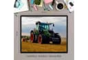 itenga Schreibtischunterlage Motiv Traktor auf dem Feld Bild 1