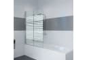 IMPTS Duschwand für Badewanne 100-120cm x 140cm Glas Alu Bild 2