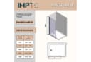 IMPTS Walk-in-Dusche Glaswand 6mm ESG Pendeltür Bild 5