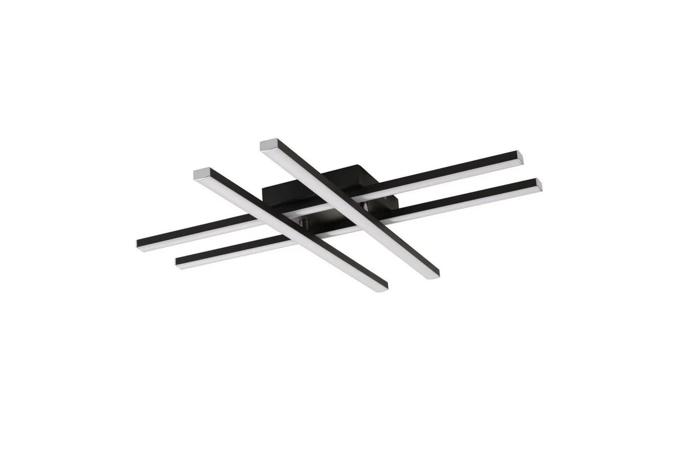IMPTS LED Deckenleuchte Schwarz 3000K Warmweiß Modern