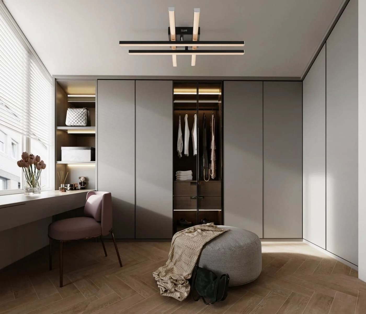 IMPTS LED Deckenleuchte Schwarz 3000K Warmweiß Modern - Bild 3