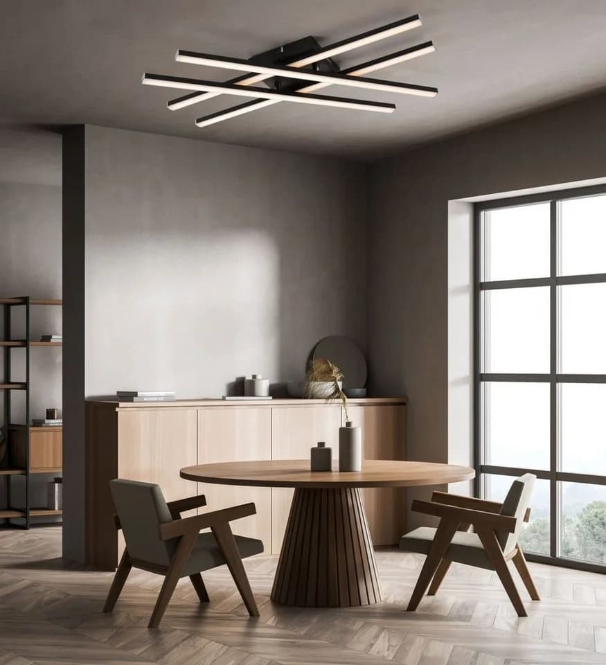 IMPTS LED Deckenleuchte Schwarz 3000K Warmweiß Modern - Bild 4