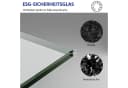 IMPTS Dusch-Falttür Schwarz 180° ESG Glas Aluminium Bild 5