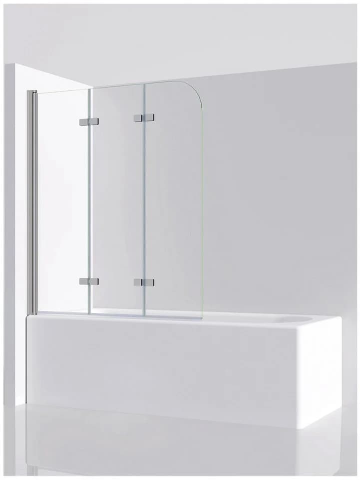 IMPTS Duschwand für Badewanne 3-teilig, Sicherheitsglas, Faltwand - Bild 2