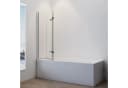 IMPTS Duschwand für Badewanne 3-teilig, Sicherheitsglas, Faltwand Bild 3