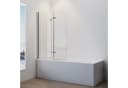 IMPTS Duschwand für Badewanne 3-teilig, Sicherheitsglas, Faltwand Bild 4