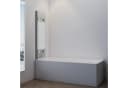 IMPTS Badewannenfaltwand 3-teilig Schwarz/Chrome mit Sicherheitsglas Bild 5