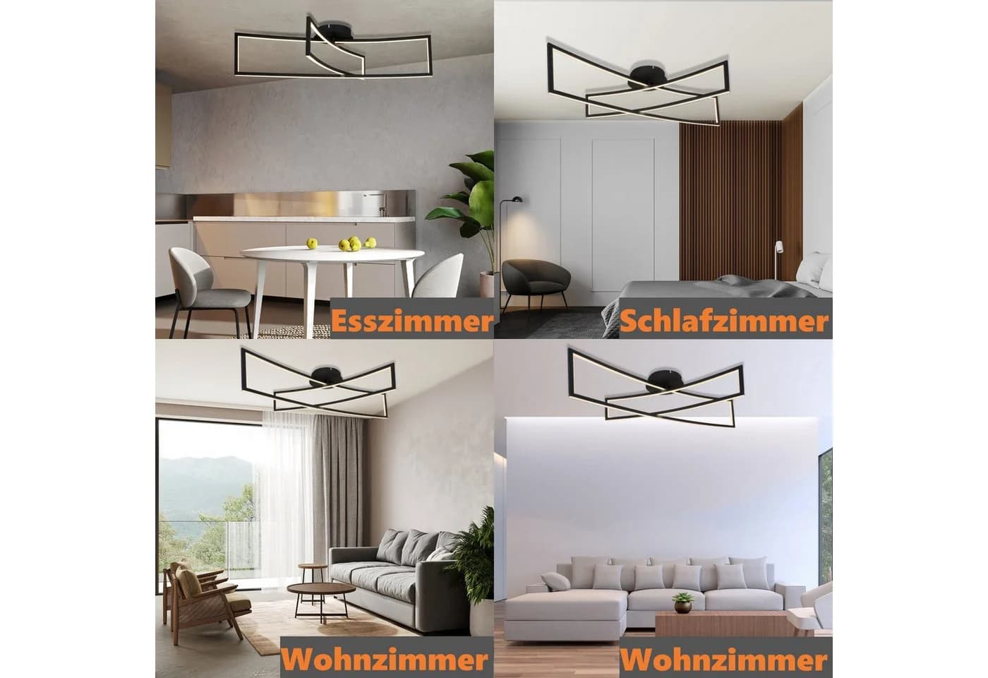 IMPTS Deckenleuchte LED Warmweiß Metall