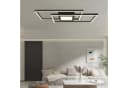 Schwarze LED-Deckenlampe in rechteckiger Form Bild 2
