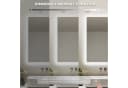 IMPTS Badspiegel mit LED Beleuchtung Dimmbar HD Hartglas Bild 3