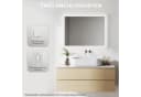 IMPTS Badspiegel mit LED Beleuchtung Dimmbar HD Hartglas Bild 5