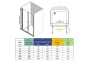 IMPTS Dusch-Drehtür Silber 6mm ESG Glas Aluminium Rahmen Bild 5