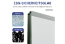 IMPTS Eckdusche Falttür mit Duschwanne, 80x80 cm, ESG Glas, Chrom-Optik Bild 5
