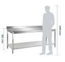 GastroHero Arbeitstisch Edelstahl 160x60x85 cm Bild 5