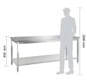 GastroHero Arbeitstisch Edelstahl 180x60x85 cm Bild 3