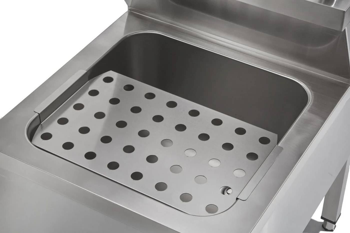 GastroHero Handwaschbecken mit Ausgussbecken und Mischbatterie - Edelstahl - Bild 3