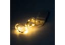 CEPEWA LED Lichterkette Warmweiß Silber Batterie Timer Bild 1