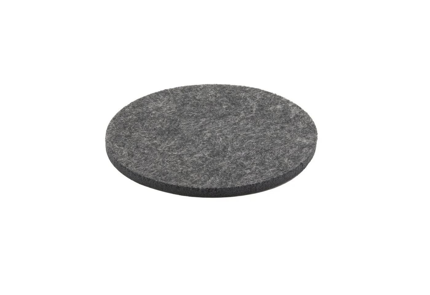TSB Werk Glasuntersetzer Rund 6-tlg. Schwarz Polyester