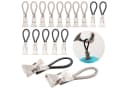 TSB Werk Handtuchclips 15x Metall Schwarz/Silber/Grau Bild 2