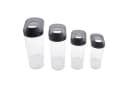 TSB Werk Vorratsdosen-Set 4-tlg. Transparent/Dunkelgrau Bild 1