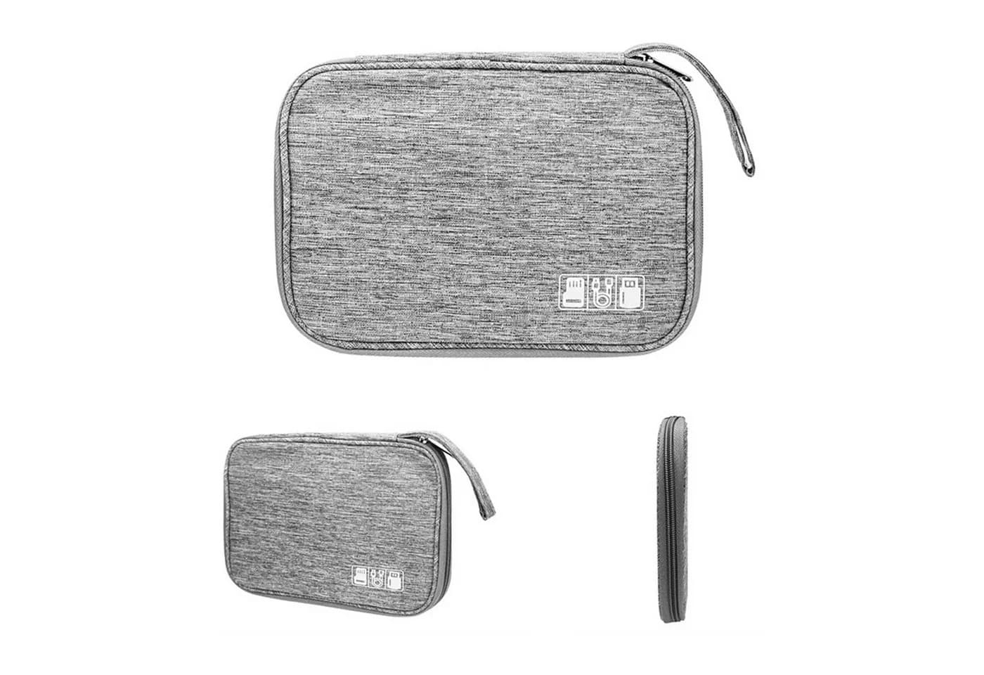 TSB Werk Aufbewahrungstasche Grau Kabel Organizer mit Reißverschluss - Bild 4