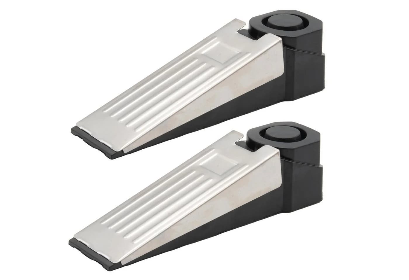 BENSON Türstopper 2x mit Alarmsystem Silber/Schwarz - Bild 2