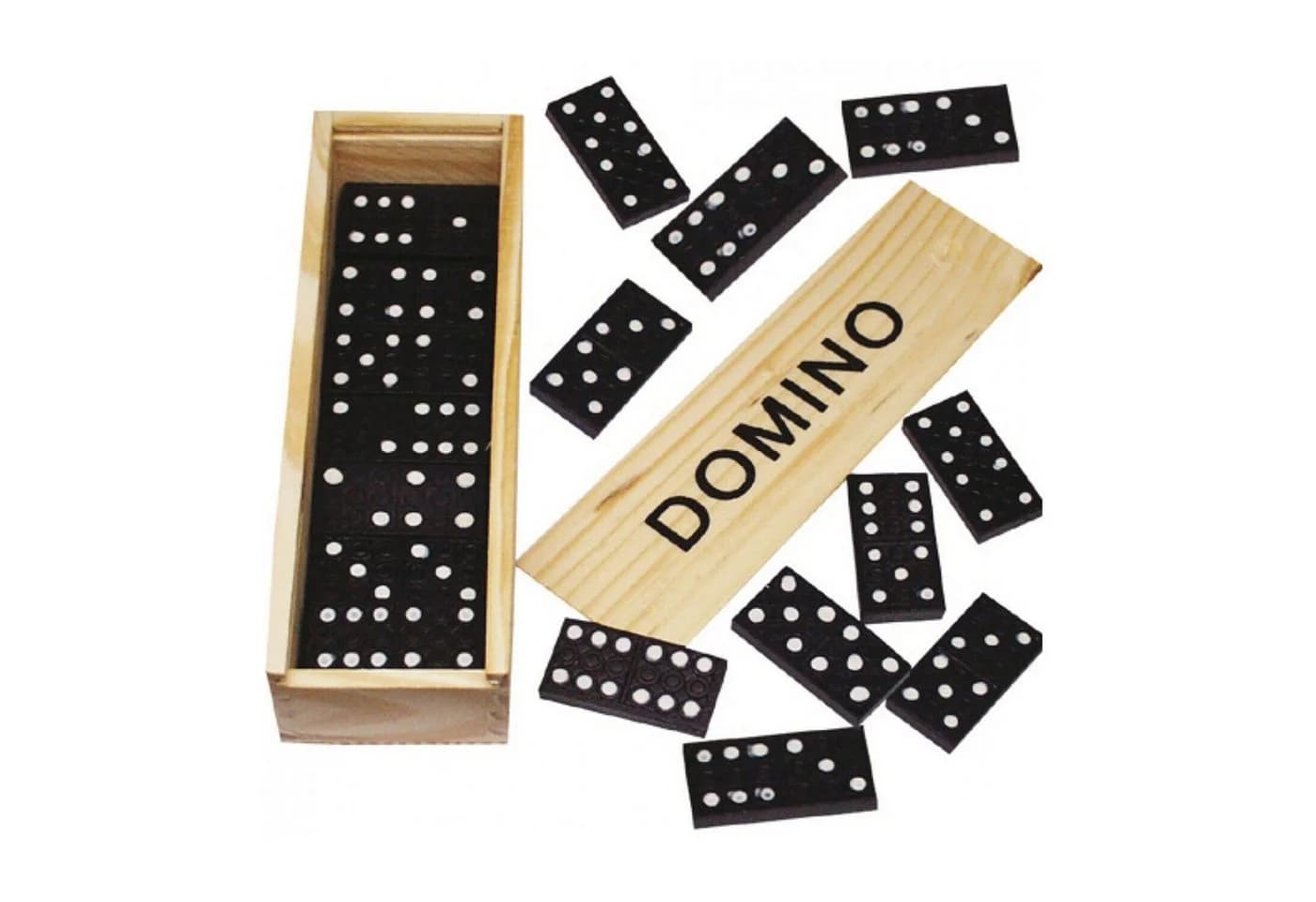 Osma Domino-Set 28 Steine Holzbox Kunststoff