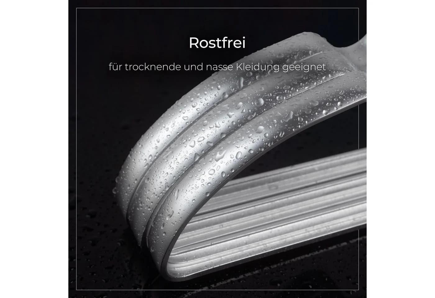 Parusia Kleiderbügel 40-tlg. Silber Aluminium Rostfrei - Bild 3