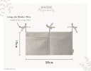 Artee Bettnestchen Babybett Organizer Taschen Aufbewahrung aus Musselin Grau Bild 3