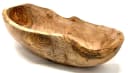 Obstschale OLIVENHOLZ-ERLEBEN oval rustikal aus Olivenholz Bild 1