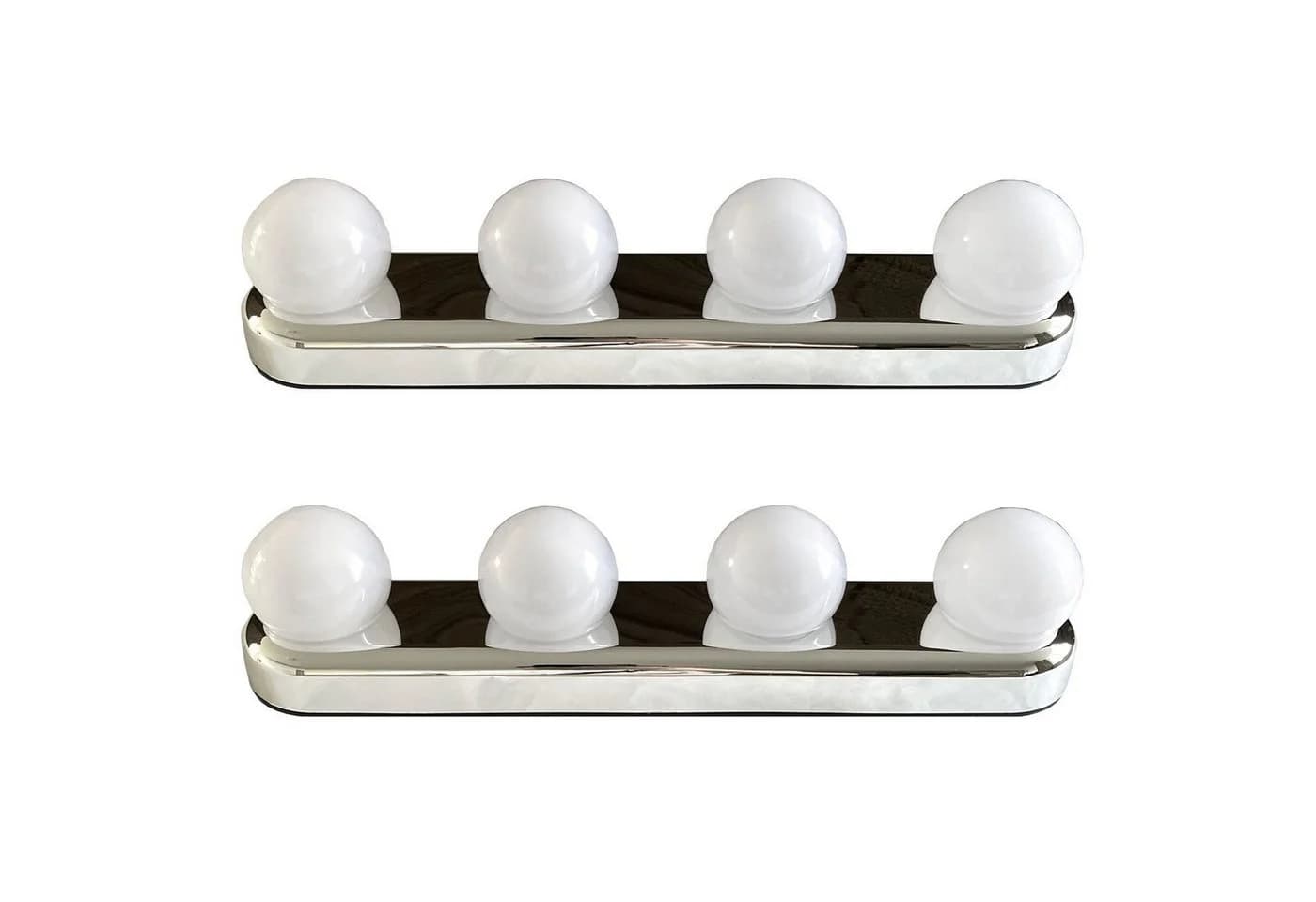 HAC24 LED Spiegelleuchte 2er Set Silber mit Saugnäpfen - Bild 2