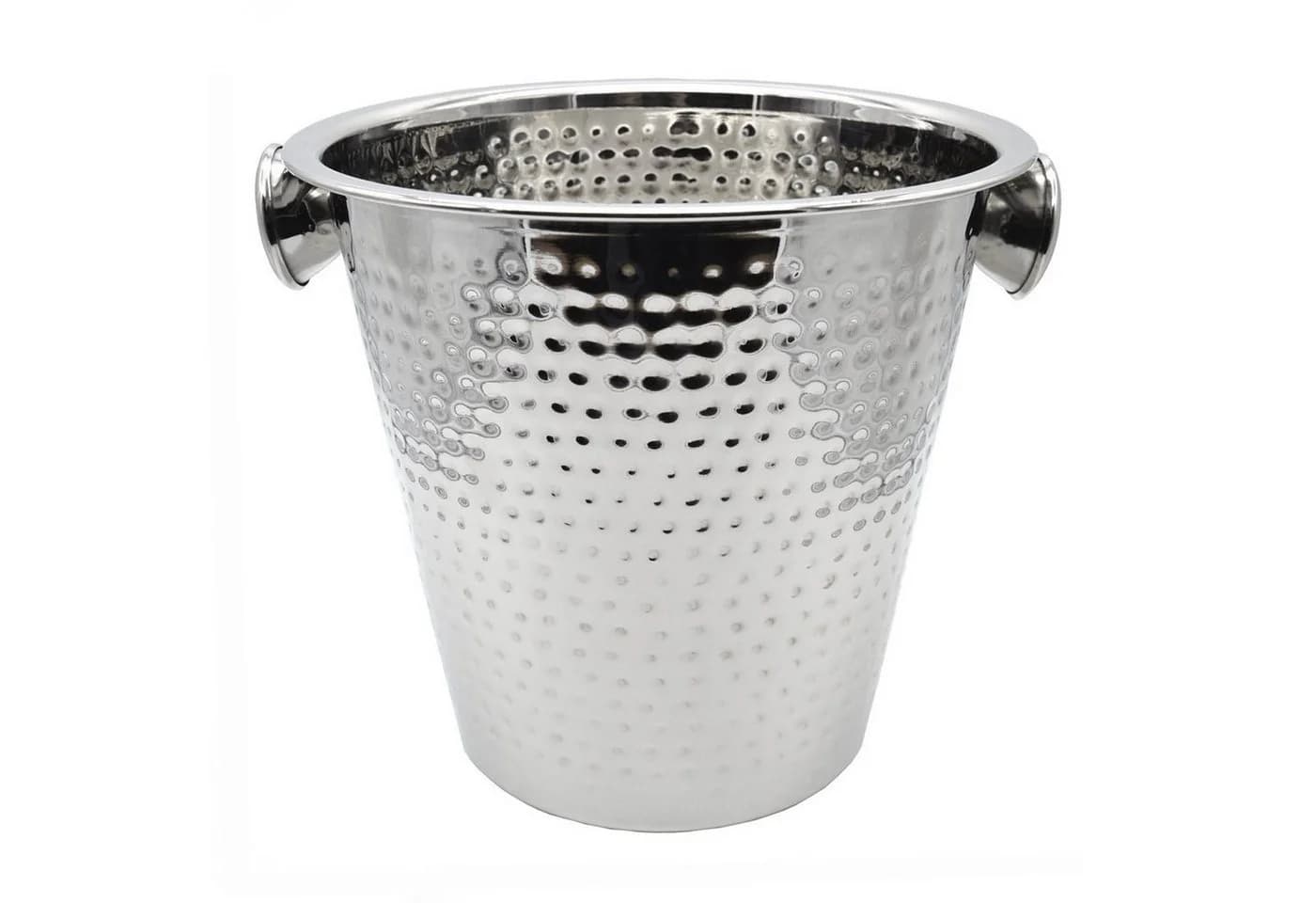 HAC24 Wein- und Sektkühler Edelstahl Silber 22 cm