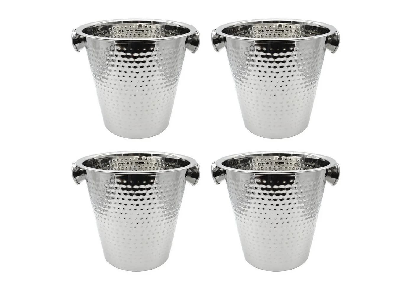 HAC24 Wein- und Sektkühler Edelstahl Silber 22 cm - Bild 2
