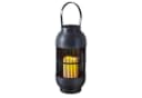 HAC24 Solarlaterne LED Braun Wetterfest mit flackerndem Kerzenschein Bild 1