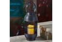 HAC24 Solarlaterne LED Braun Wetterfest mit flackerndem Kerzenschein Bild 3