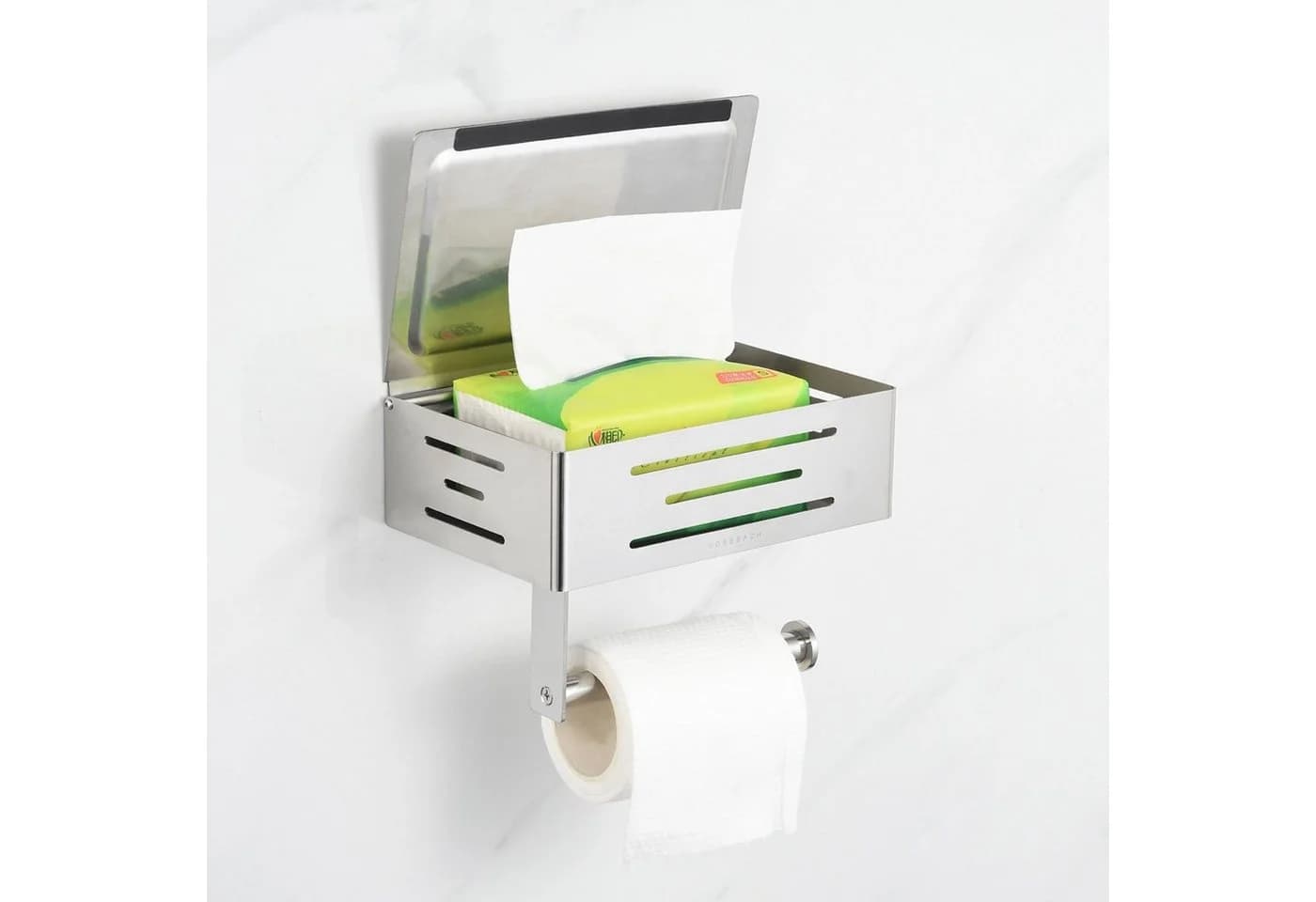 VOSSBACH Toilettenpapierhalter mit Feuchttücherbox - Bild 2