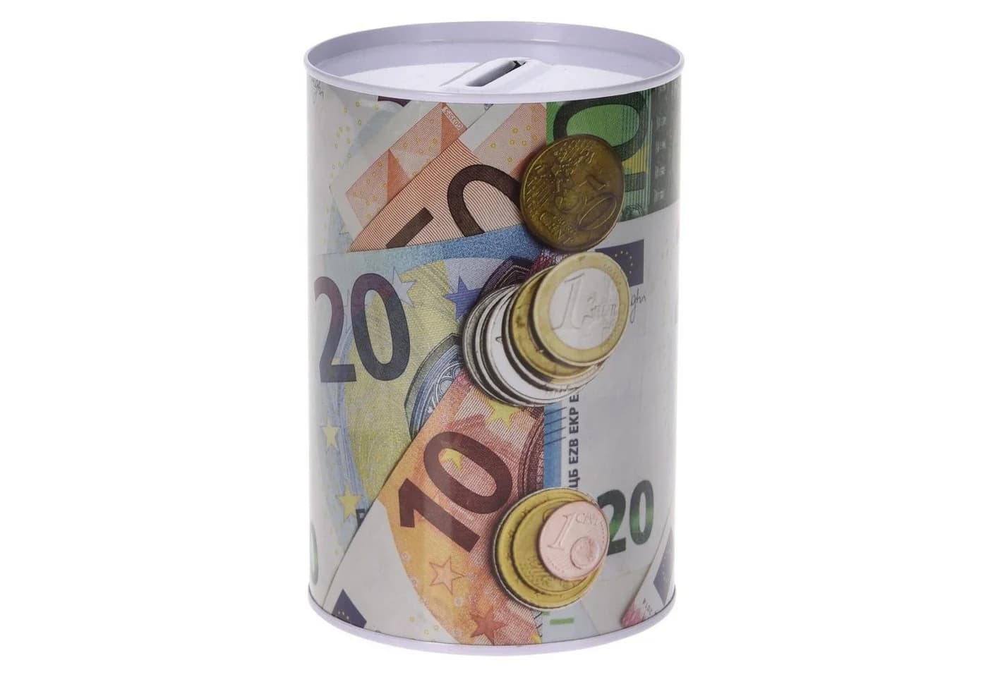 HAC24 Spardose Metall 3-tlg. Euro-Design