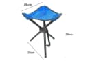 HAC24 Campinghocker Grau Metall Faltbar mit Tragegurt Bild 4