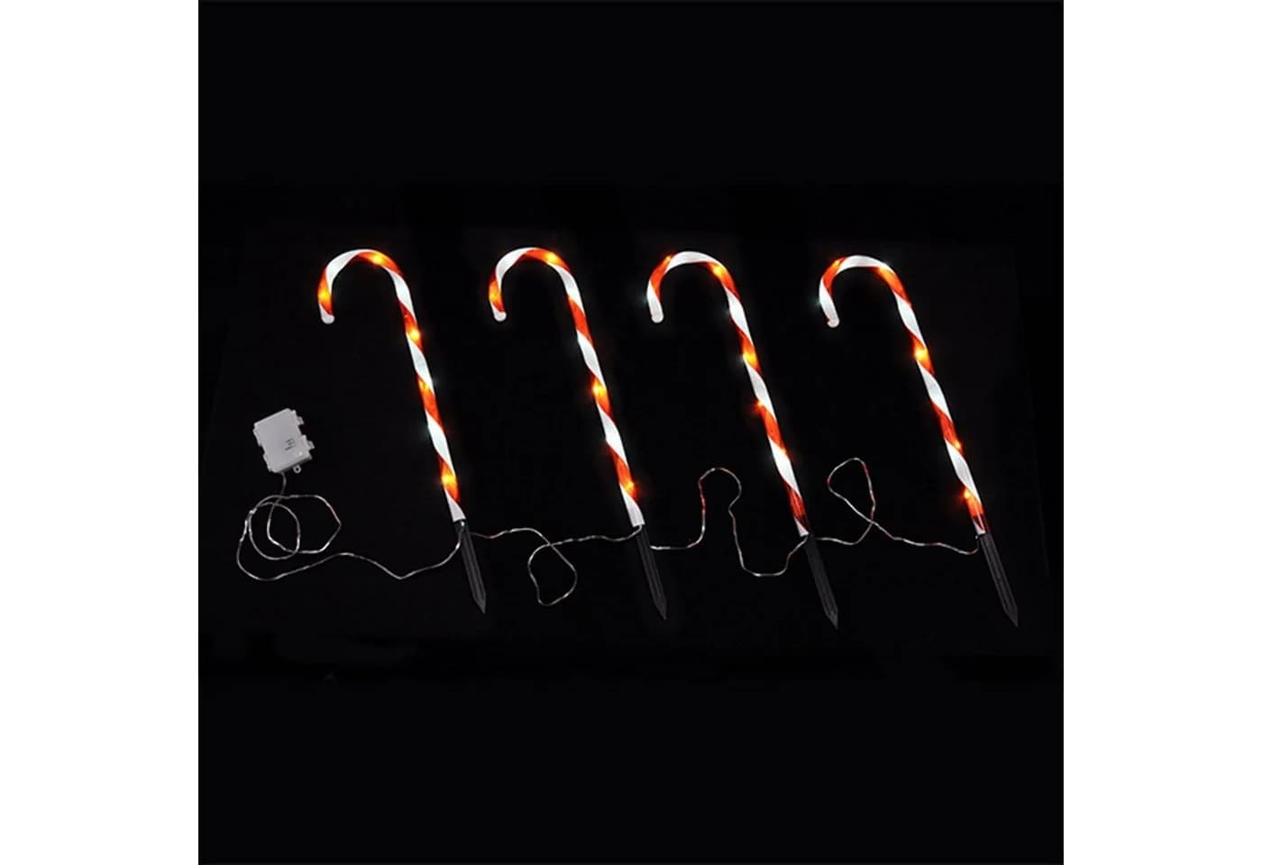 HAC24 LED-Lichterkette Zuckerstange Weihnachtsdeko mit Timerfunktion - Bild 3
