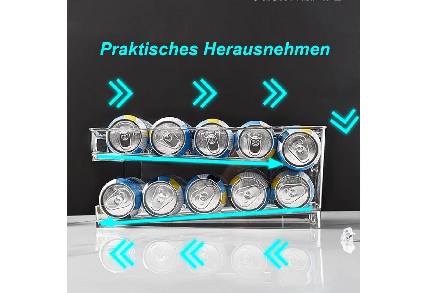 VOSSBACH Dosenhalter Kühlschrank Selbstrollend Kunststoff - Bild 4