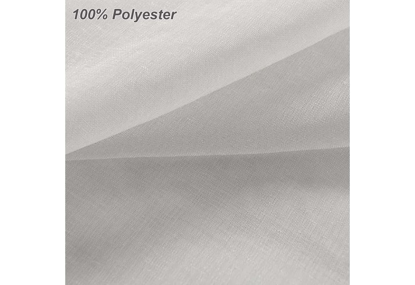 HAC24 Vorhang Deko Gardine Transparent Polyester Ösen - Bild 3