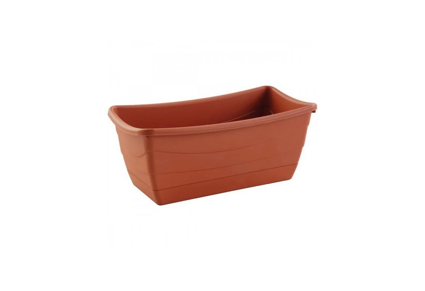 HAC24 Pflanzkübel 4 St - Eckig Kunststoff Terracotta 26x13cm
