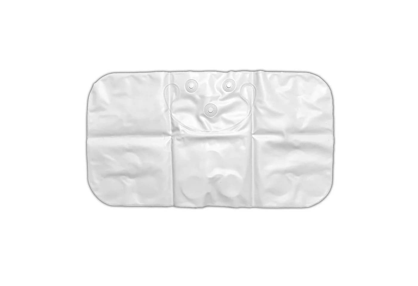 HAC24 Badewannenkissen Aufblasbar mit Saugnäpfen Weiß